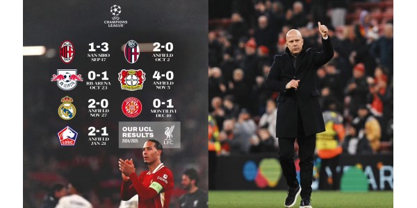 Mestarien liigan lohkovaiheessa Liverpool voitti kaikki 7 peliä ja sijoittui 16 parhaan joukkoon etukäteen.